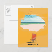 Postale Carte Norfolk affiche illustrée (Devant / Derrière)