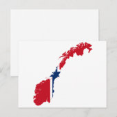 POSTALE CARTE NORVÈGE (Devant / Derrière)