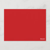 Postale Carte Numéro de tableau Black, White, Red Snowflak (Dos)