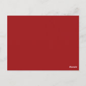 Postale Carte Numéro de tableau Feuilles Automne (Dos)