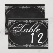 Postale Carte Numéro de tableau Moderne Chalkboard Vintage (Devant / Derrière)