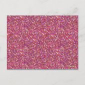 Postale Carte Numéro de tableau Parties scintillant rose,  (Dos)