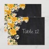 Postale Carte Numéro du tableau rose jaune (Devant / Derrière)