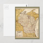 Postale Carte officielle du chemin de fer du Wisconsin (19 (Devant / Derrière)