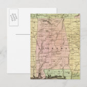 Postale Carte Olney des États du Sud (Devant / Derrière)