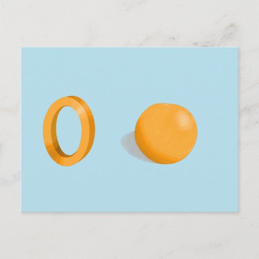Postale Carte orange (Devant)