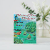 Postale Carte Oregon USA (Debout devant)