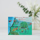 Postale Carte Oregon USA (Debout devant)