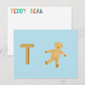 Postale Carte Ours Teddy (Devant / Derrière)