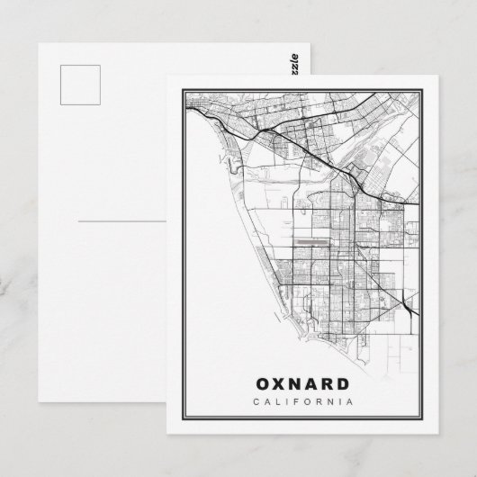 Postale Carte Oxnard (Devant / Derrière)