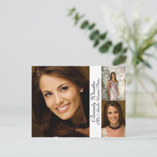 Postale Carte Pageant Autograph/Comp (Debout devant)