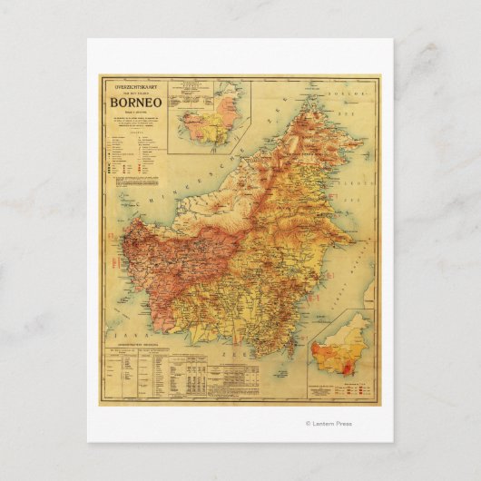 Postale Carte panoramique BornéoBorneo (Devant)