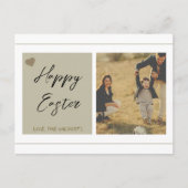 Postale Carte Pâques personnalisable avec photo et texte (Devant)