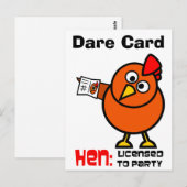 Postale Carte Party Hen Oare (Devant / Derrière)