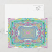 Postale Carte Pastel psychédélique (Devant / Derrière)