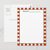 Postale Carte Pays À damiers Recette Vierge N° 2 (Devant / Derrière)