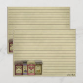 Postale Carte Pays Recette (Devant / Derrière)