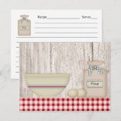 Postale Carte Pays Recette (Devant / Derrière)