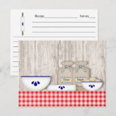 Postale Carte Pays Recette (Devant / Derrière)