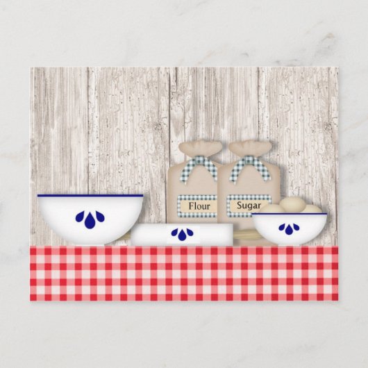 Postale Carte Pays Recette (Devant)