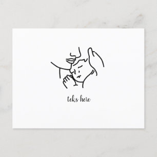 Postale Carte personnalisée de maman Merci