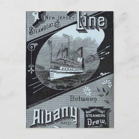 Postale Carte Peuples Ligne des Steamers (Devant)