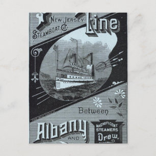 Postale Carte Peuples Ligne des Steamers