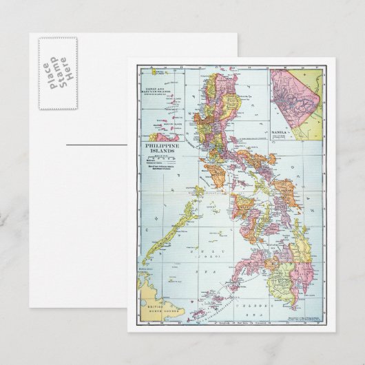POSTALE CARTE : PHILIPPINES, 1905 (Devant / Derrière)