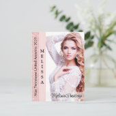 Postale Carte photo auto-graphe rose Pink Glitz (Debout devant)