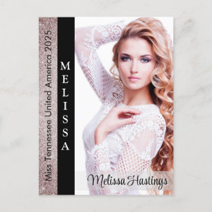 Postale Carte photo automatique de Tuxedo Glitz Pageant
