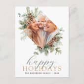Postale Carte photo de Noël moderne Budget (Devant)
