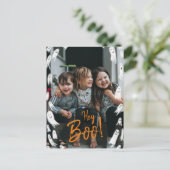 Postale Carte photo fantôme Halloween Hey Boo (Debout devant)