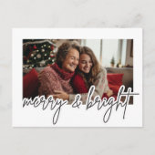 Postale Carte Photo Joyeuse & Lumineuse Script Moderne (Devant)