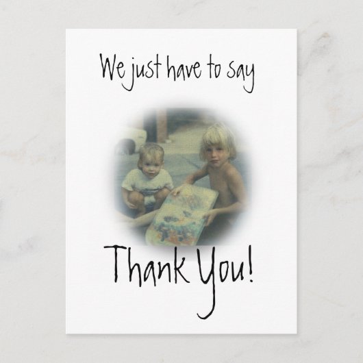 Postale Carte photo Merci (Devant)
