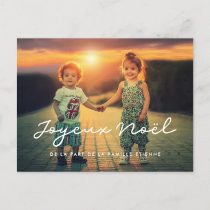 Postale Carte photo personnalisable Joyeux Noël