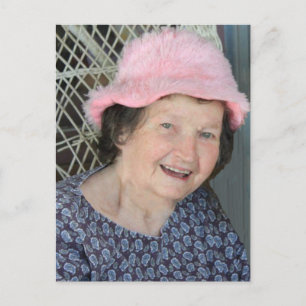 Postale Carte photo poème de la mère avec poème sur le dos