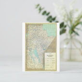 Postale Carte Physiographique du Manitoba au Canada en 186 (Debout devant)