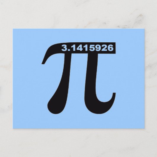 Postale Carte Pi (Devant)
