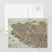 Postale Carte picturale ancienne de Charleston (1872) (Devant / Derrière)