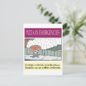 Postale carte pizza-c (Debout devant)