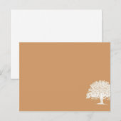 Postale Carte Place Brown/Mariage blanc Spring Tree (Devant / Derrière)