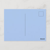 Postale Carte Plat castor mignonne (Dos)