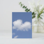 Postale Carte Plat Coeur Cloud (Debout devant)