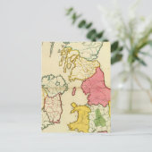 Postale Carte plate Îles britanniques (Debout devant)