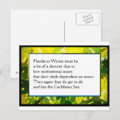 Postale Carte Poem Ferme Amusante #1 (Devant / Derrière)