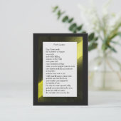 Postale Carte Poem Ferme Amusante #2 (Debout devant)