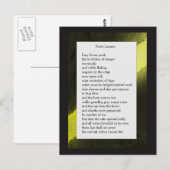 Postale Carte Poem Ferme Amusante #2 (Devant / Derrière)