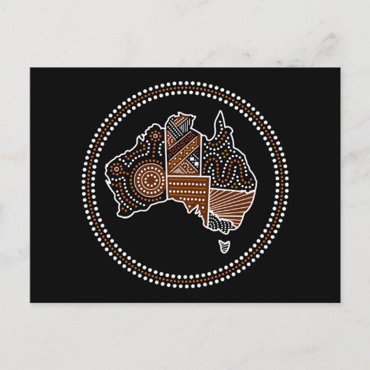Postale Carte pointée australienne (Devant)
