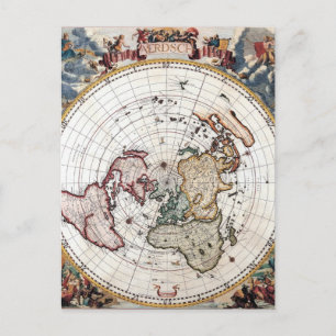 Postale Carte polaire du 18° siècle