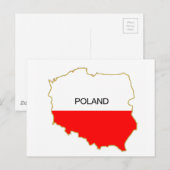 Postale Carte polonaise (Devant / Derrière)